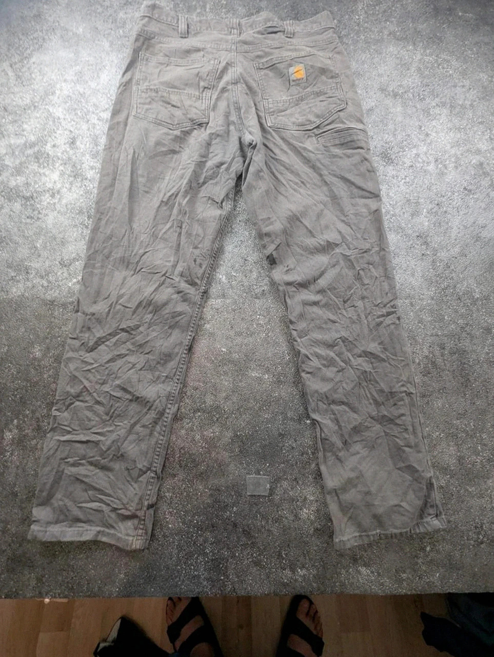 Carhartt Carpenter Workwear Gris Faded Relaxed Fit W32 L32 Pantalon Cargo Utility Homme M – Carhartt – taille M 2