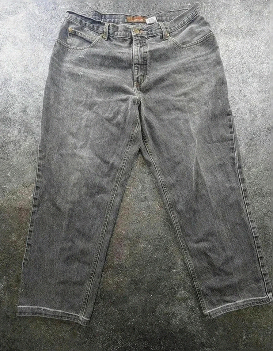 Jean Duty Free gris vintage homme taille Xl Xxl 58 denim straight fit streetwear workwear utilitaire