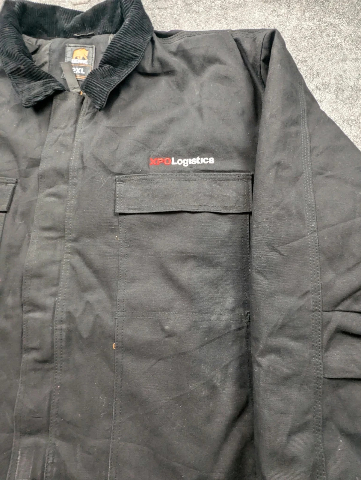 Berne Workwear veste Chore Coat matelassée noire 2XL col velours XPO Logistics – WORKWEAR – taille XXL 3