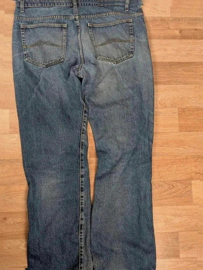 Jean workwear vintage en denim bleu – coupe droite authentique taille 50 – WORKWEAR – taille L 2