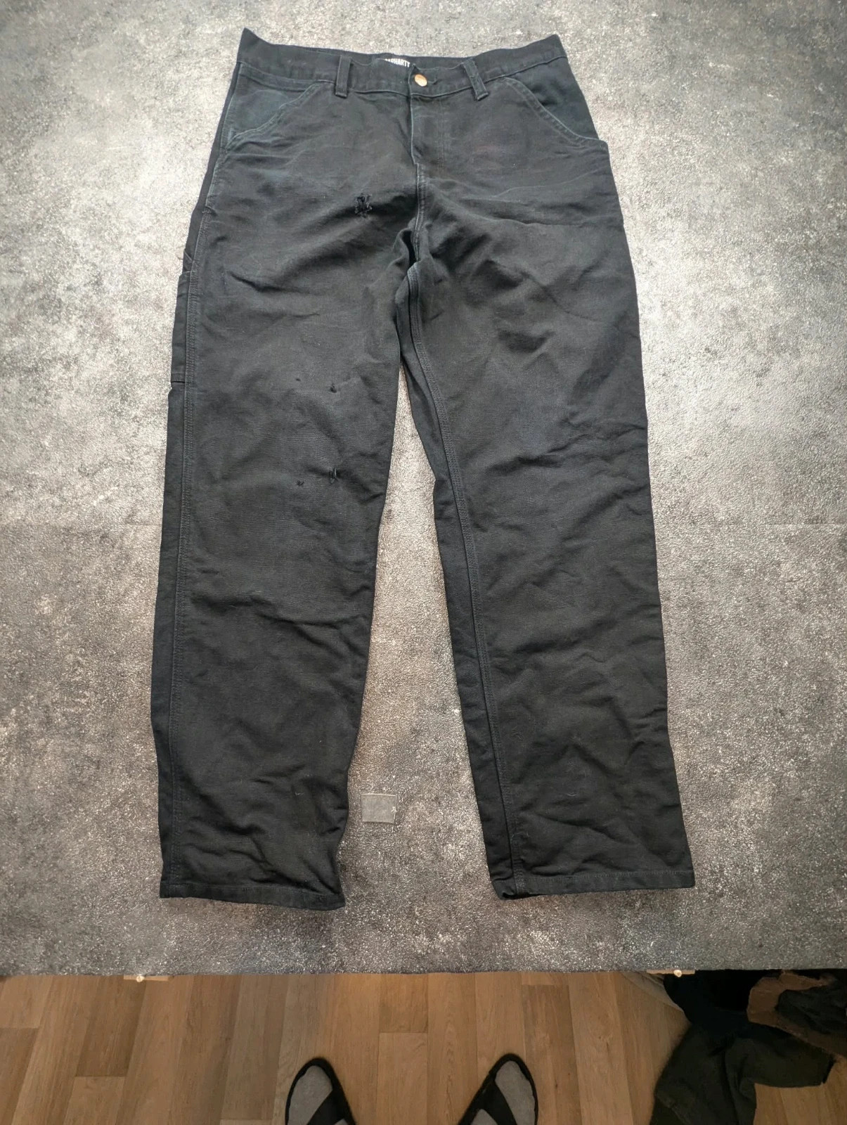 Carhartt WIP Carpenter W32 L32 pantalon Workwear Utility noir patiné – Carhartt – taille W32 | FR 42 2