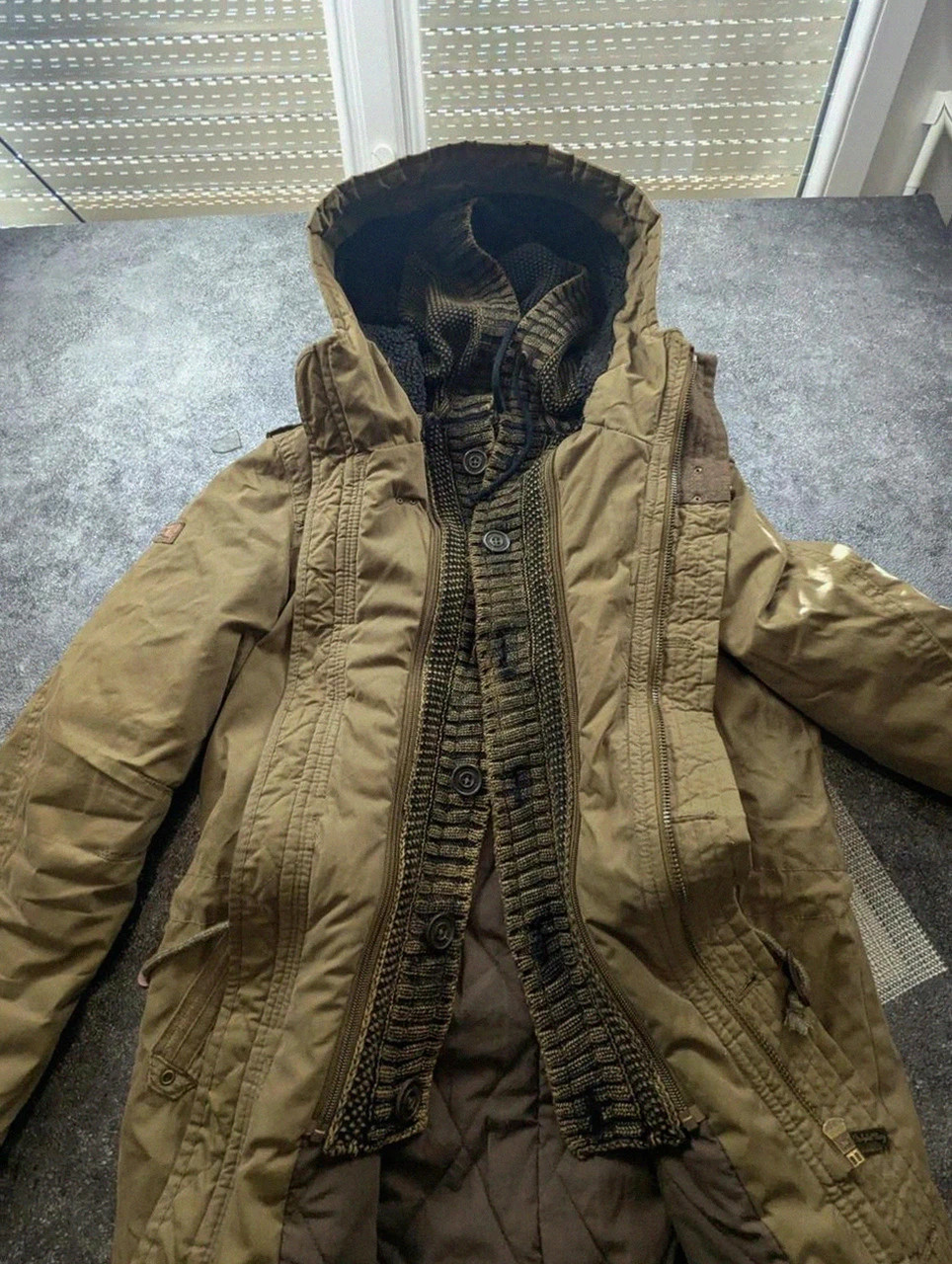 Khujo Parka Stigg M kaki – veste militaire winter workwear doublée vintage – khujo – taille M 3