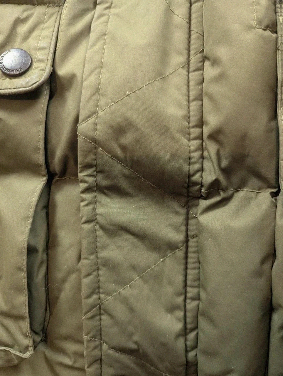 Criminal Damage London Parka Doudoune Kaki Fourrure Streetwear Utility Y2K S – Criminal Damage – taille S 5