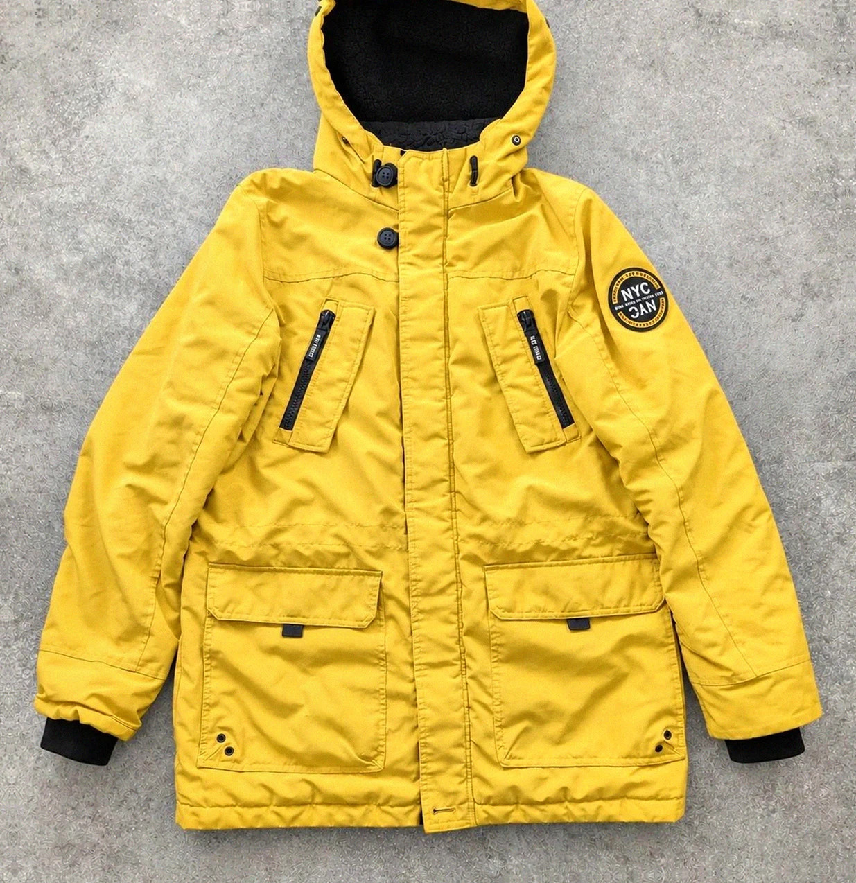 Parka moutarde C&A Prdct //083 outdoor workwear NYC Brooklyn L/XL