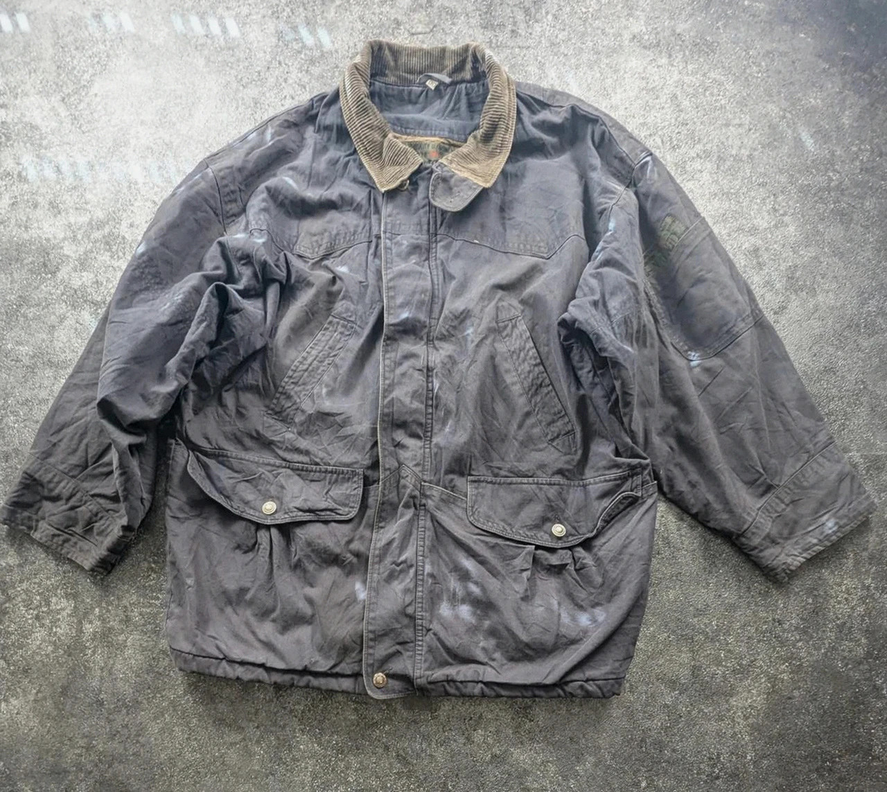 Veste Tom Tailor Vintage Field Jacket Workwear Utility Col Velours M – WORKWEAR – taille M 2