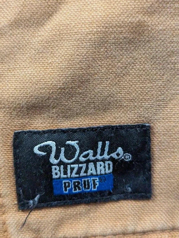 Veste workwear vintage Walls Blizzard Pruf L canvas marron chore jacket doublée – Walls – taille L 3