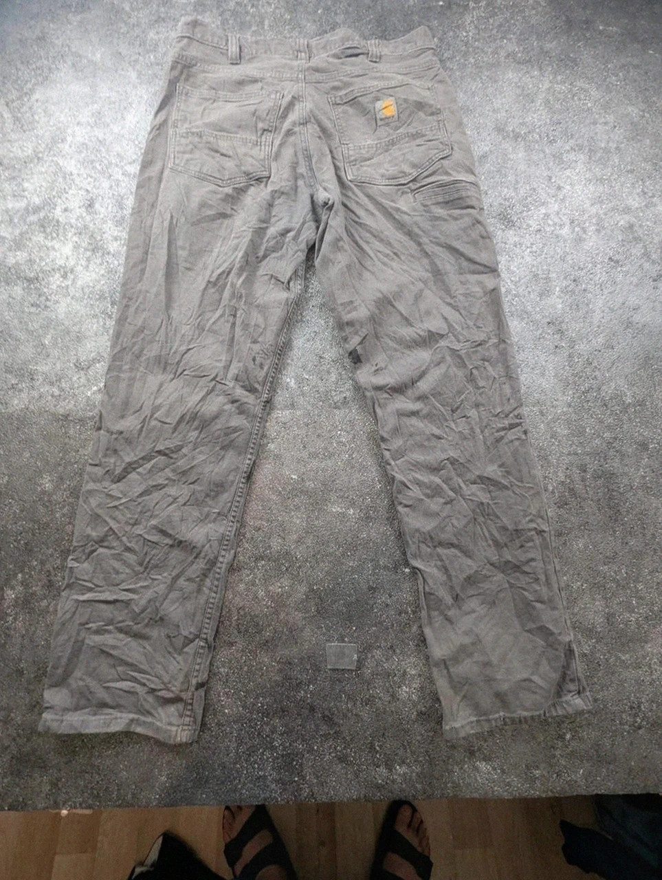 Carhartt Carpenter Workwear Gris Faded Relaxed Fit W32 L32 Pantalon Cargo Utility Homme M – Carhartt – taille M 2
