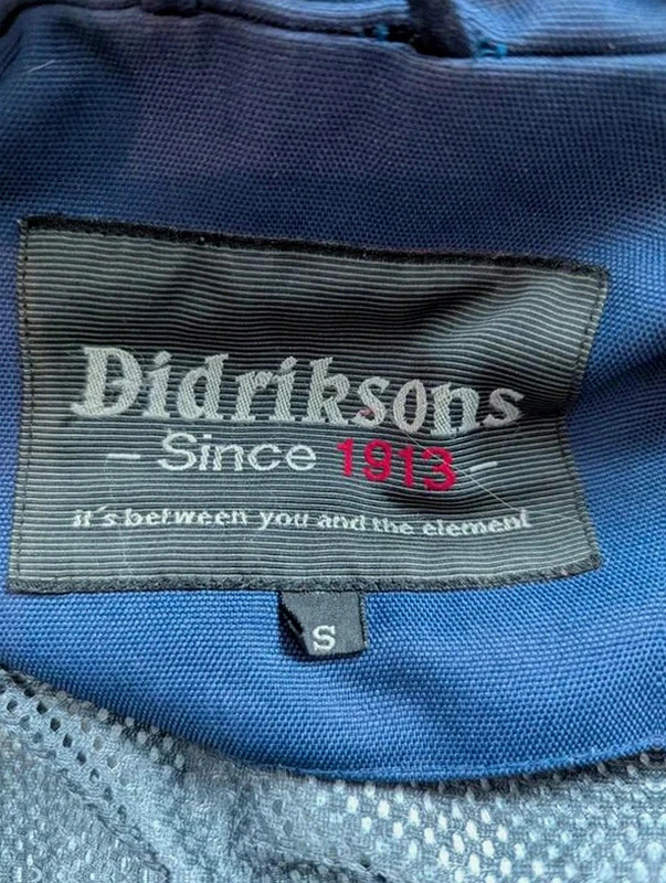 Veste vintage Didriksons Since 1913 S – Outdoor technique Y2K Gorpcore bleu marine – Didriksons – taille S 3