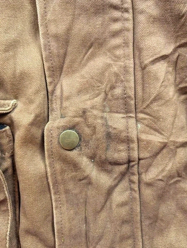 Five Brother Field Jacket Chore Coat Workwear 2XL marron col velours doublée vintage – WORKWEAR – taille XXL 3