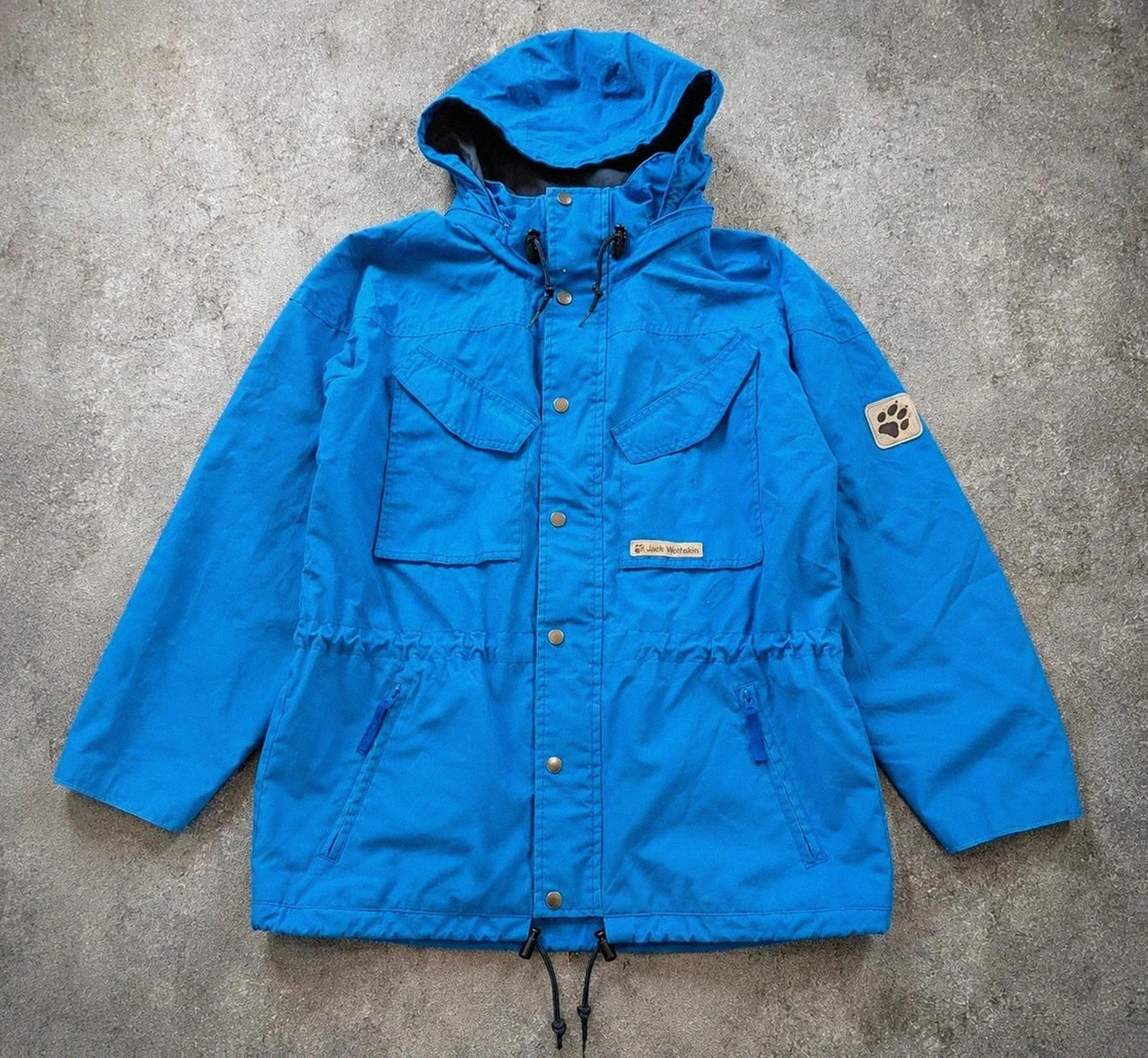 Jack Wolfskin Function 65 veste parka outdoor vintage bleu S – Gorpcore Hiking 90s