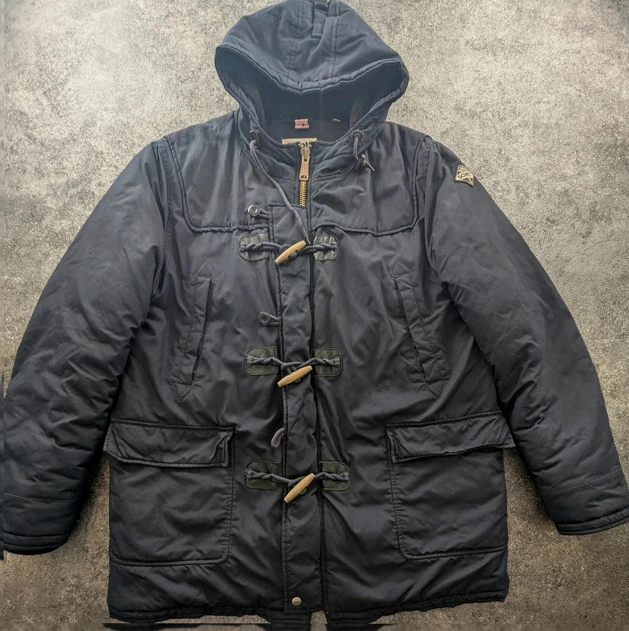 Parka duffle coat schott nyc underground y2k vintage streetwear navy capuche Xxl