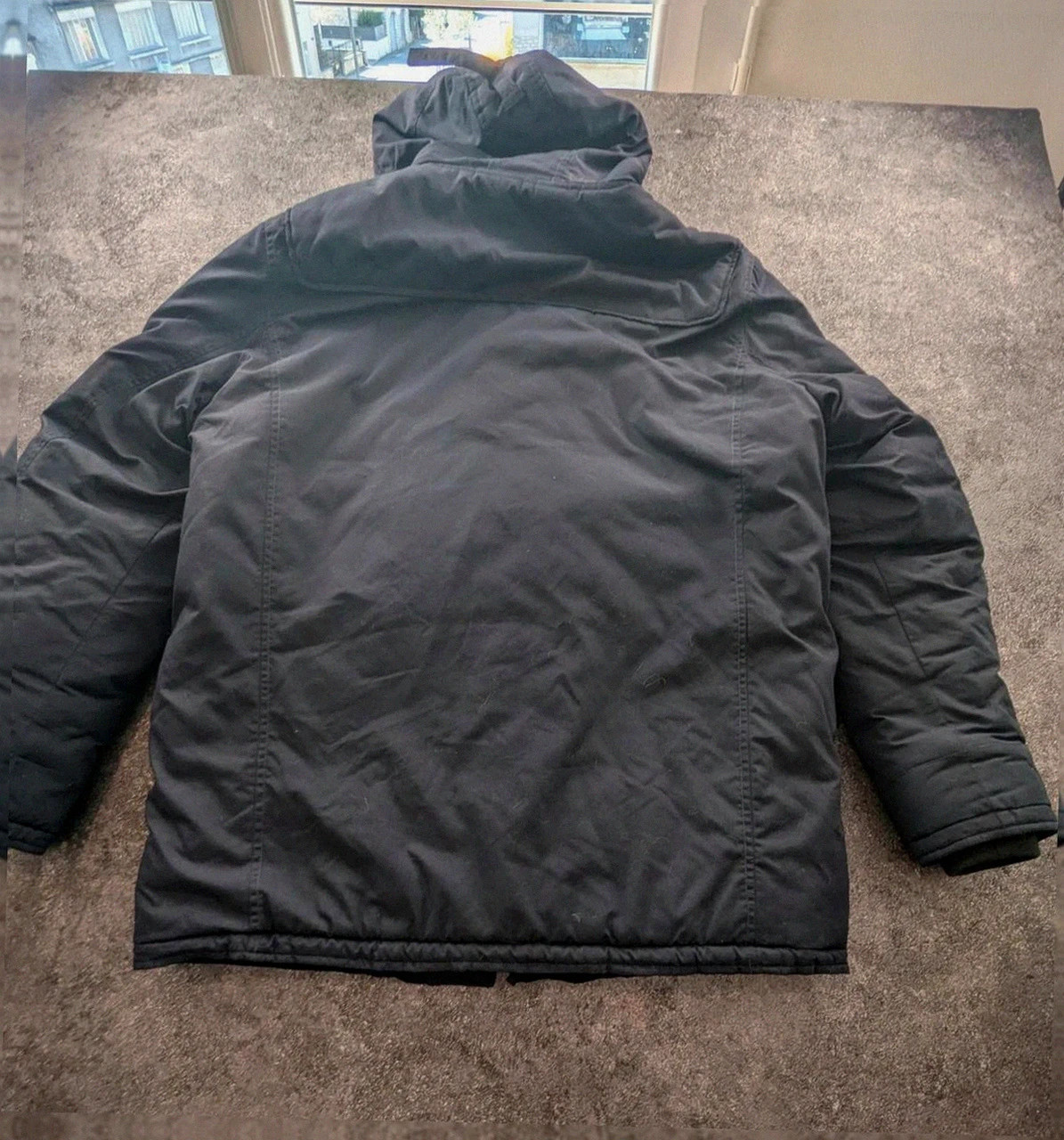 Parka duffle coat schott nyc underground y2k vintage streetwear navy capuche Xxl – Schott – taille XXL 2