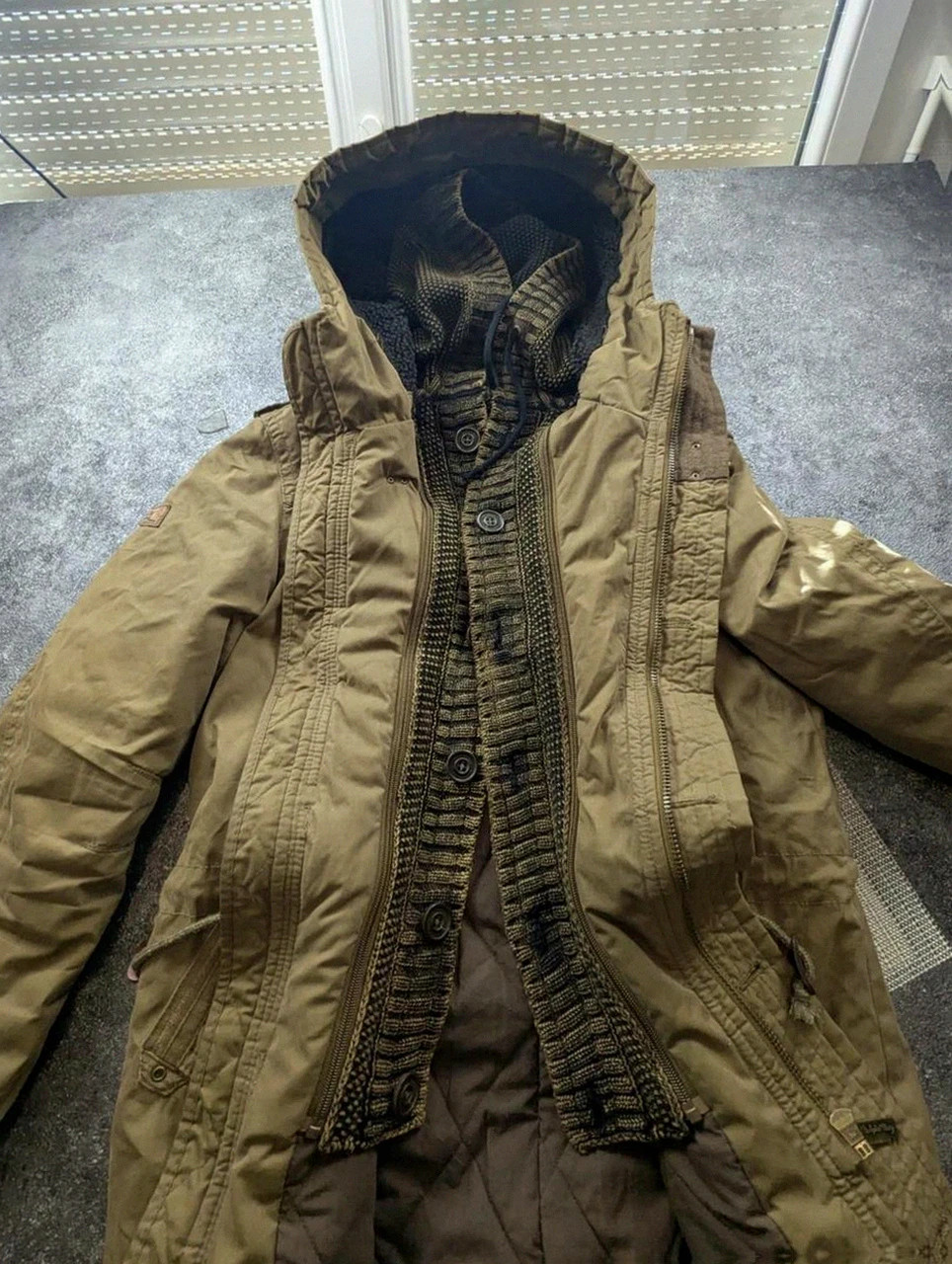 Khujo Parka Stigg M kaki – veste militaire winter workwear doublée vintage – khujo – taille M 3