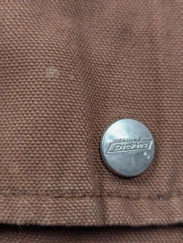 Dickies veste workwear vintage marron canvas doublée capuche XXL oversize – Dickies – taille XXL 5