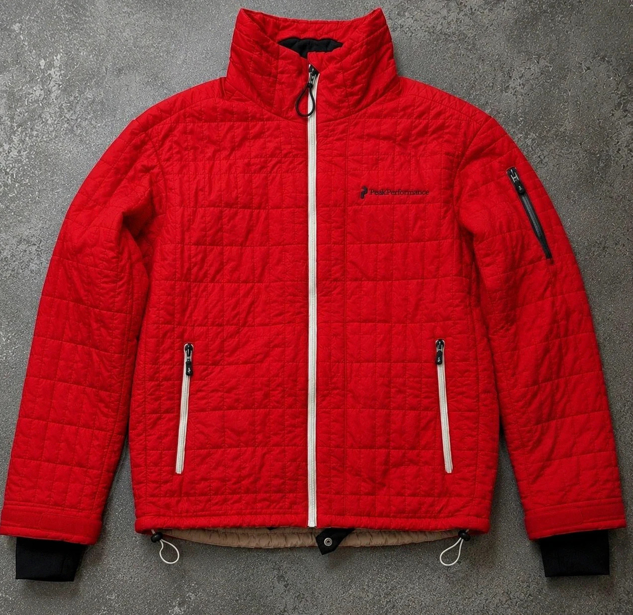 Veste Peak Performance M Ski Outdoor Technique Matelassée Rouge GorpcoreVeste Peak Performance