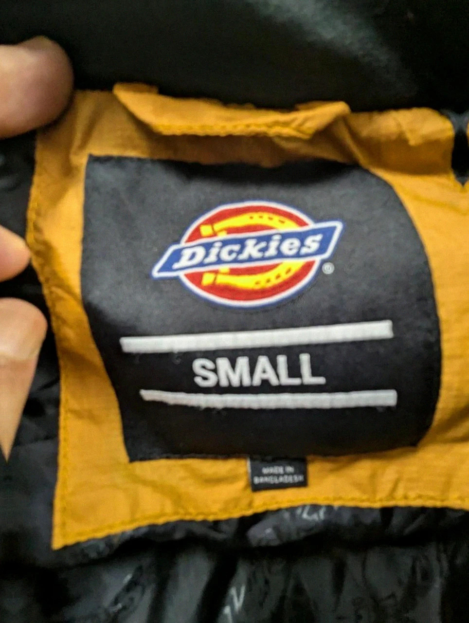 Dickies Doudoune Matelassée Homme Coloris Camel / Ocre Taille S (convient plutôt à un L) – Dickies – taille S 5