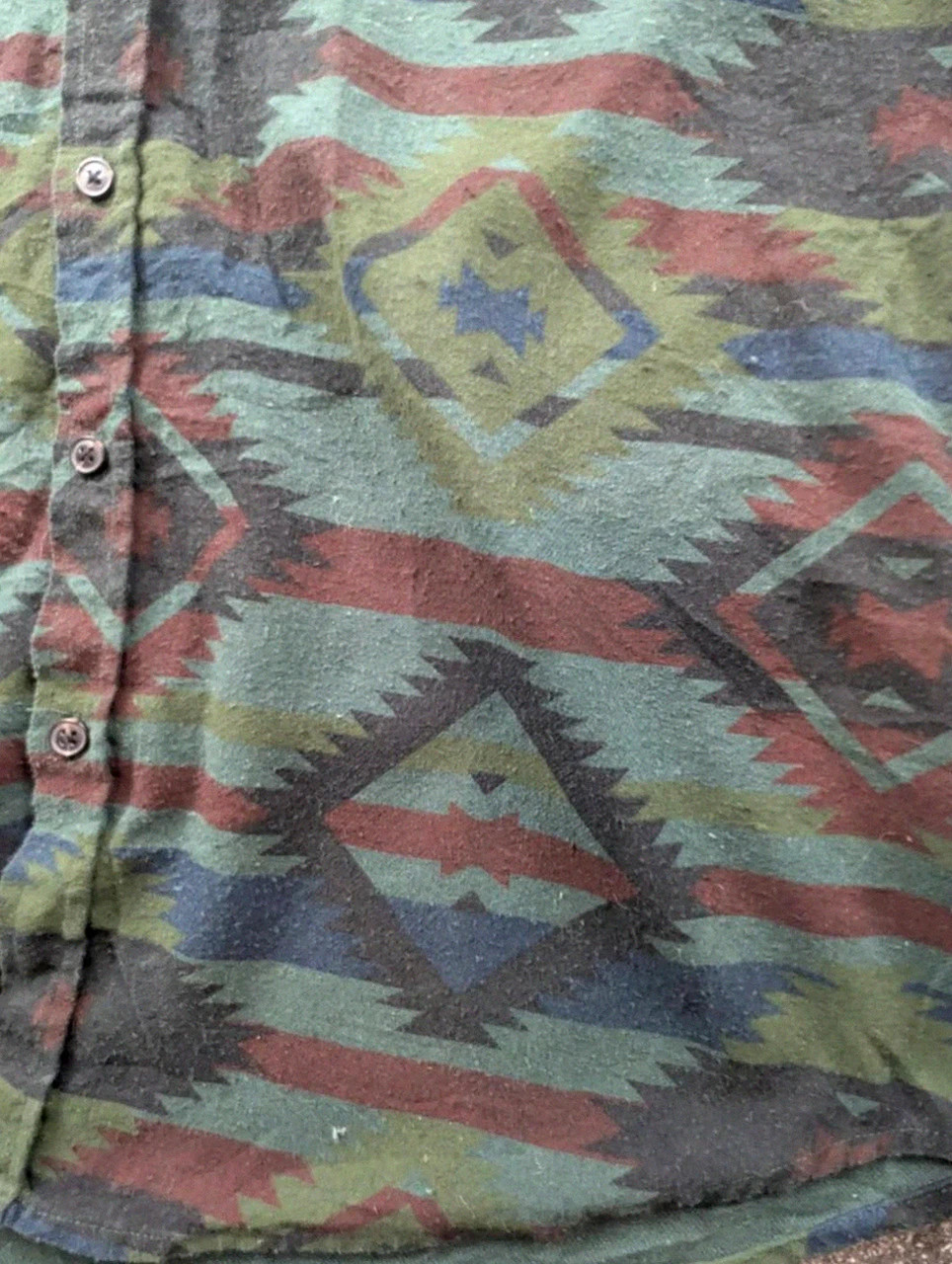 Chemise Homme Mbx Premium Goods Aztec Southwestern Western Outdoor – L – Vintage Dressing – taille L 4
