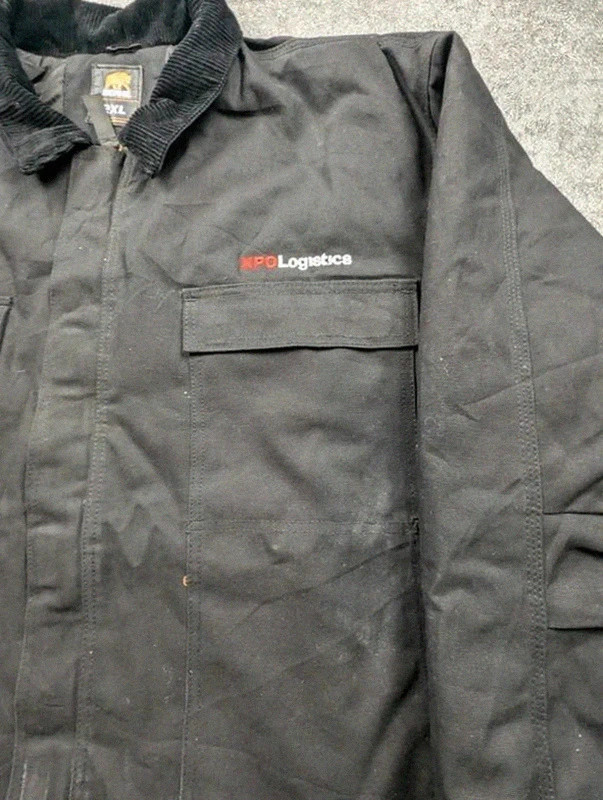 Berne Workwear veste Chore Coat matelassée noire 2XL col velours Xpo Logistics – WORKWEAR – taille XXL 3