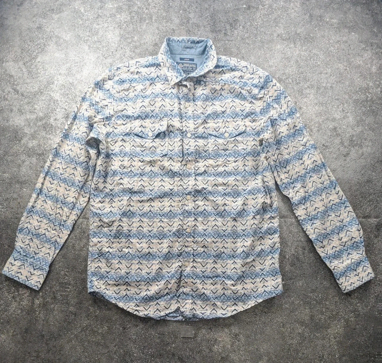 Chemise Western Aztec American Rag Cie Homme L 100% Coton Vintage – American Rag – taille L 2