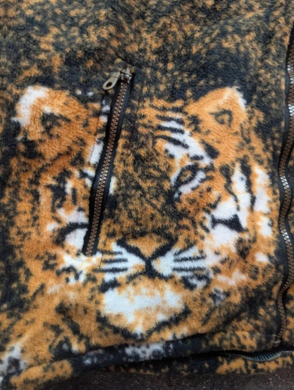 Polaire Épaisse Vintage Zippée Tigre Xxl Fleece Sherpa Animal Print 90s Y2K – Vintage Dressing – taille XXL 4