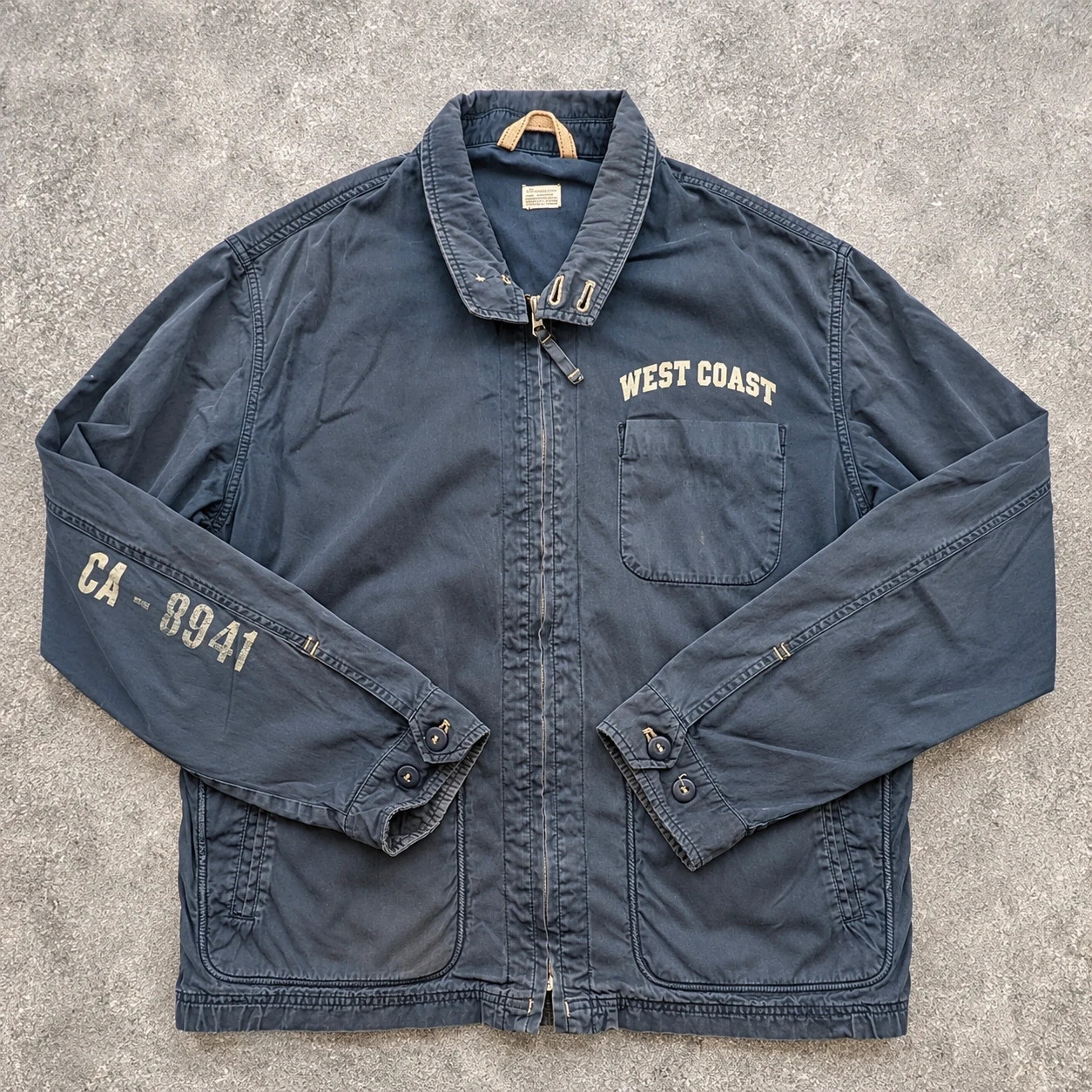 Bellerose – Veste Faded gris anthracite XL/XXL Vintage Prison Style Utility Y2K