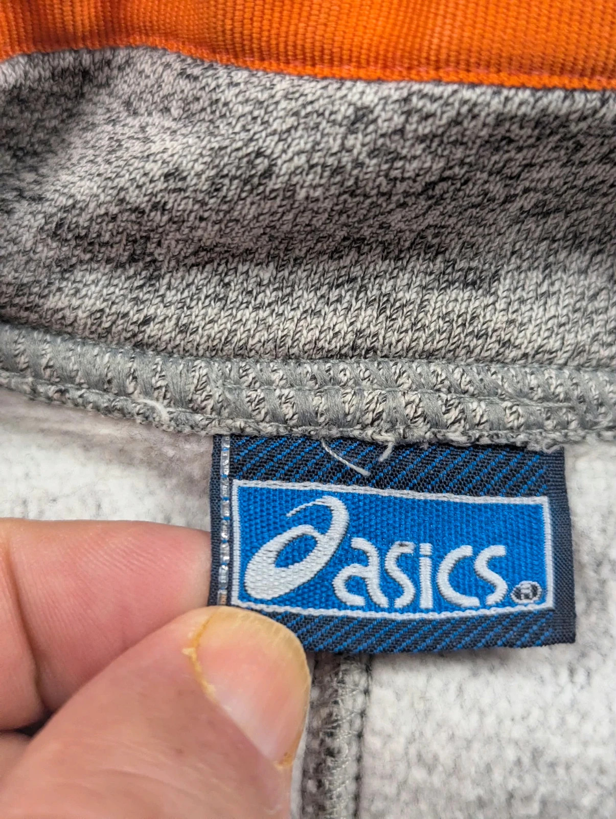 ASICS Streets – Veste sweat Japan Style Y2K 2000s rétro sportswear gris noir orange – S – Asics – taille S 4