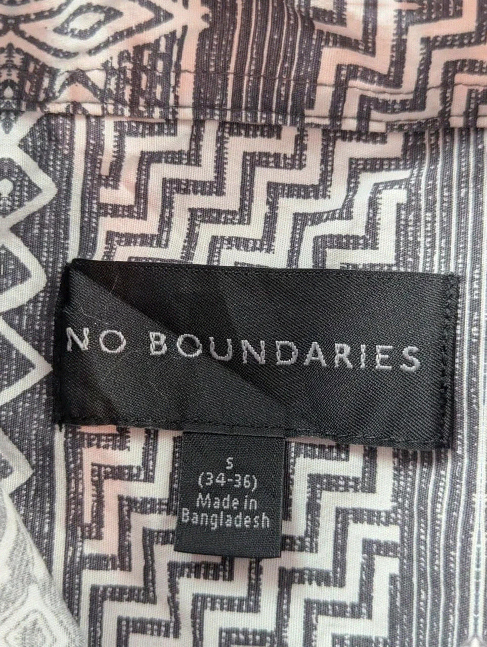 Chemise Homme No Boundaries Aztèque Tribal Ethnique Vintage Festival Coton Stretch Taille S – Vintage Dressing – taille S 4