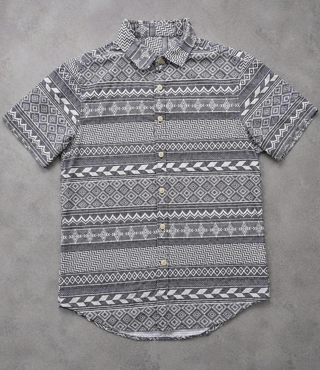 Chemise Homme No Boundaries Aztèque Tribal Ethnique Vintage Festival Coton Stretch Taille S
