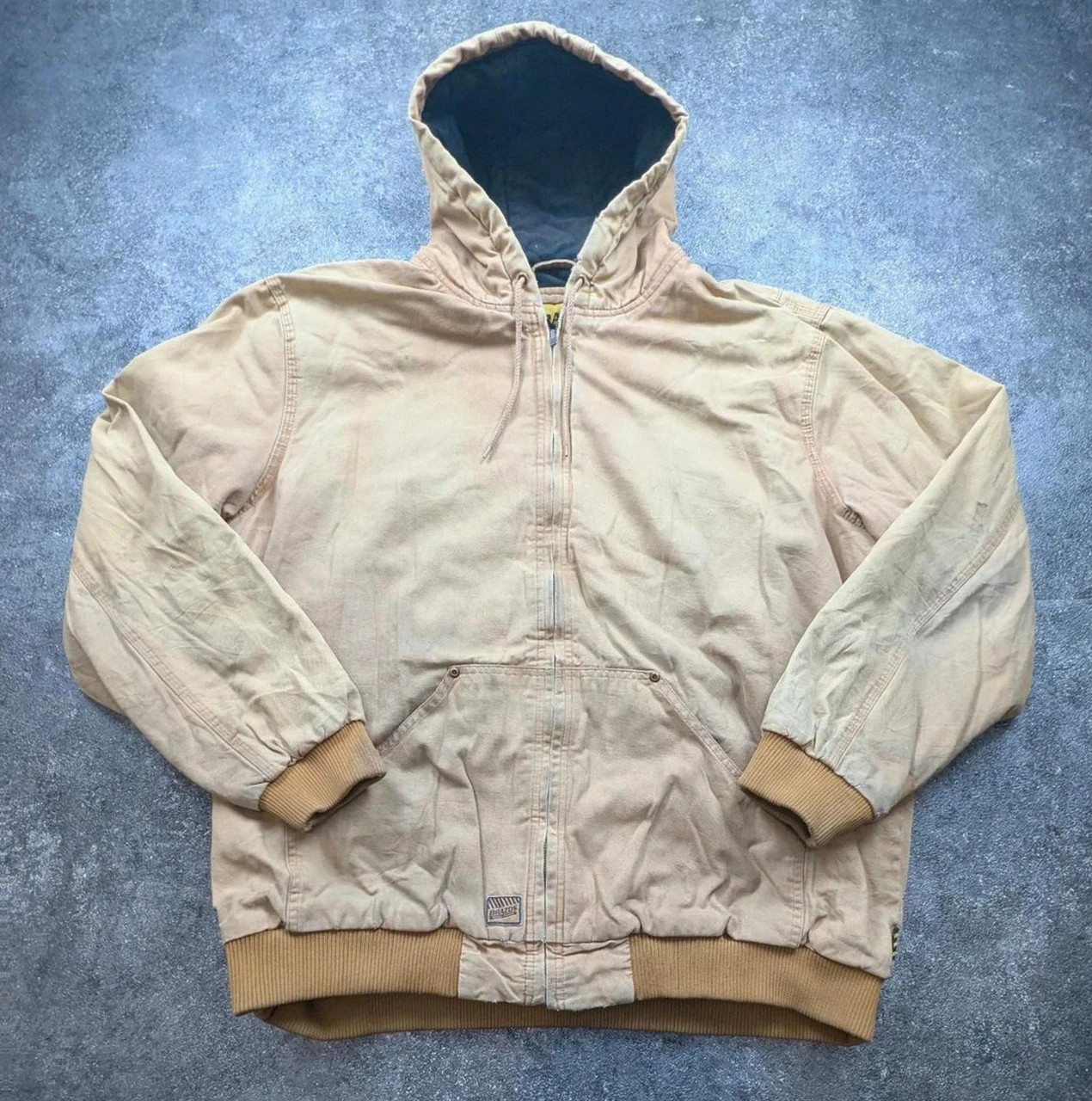 Brazos Work Force Active Jacket 2XL XL oversize Workwear Canvas beige vintage – WORKWEAR – taille XXL 2