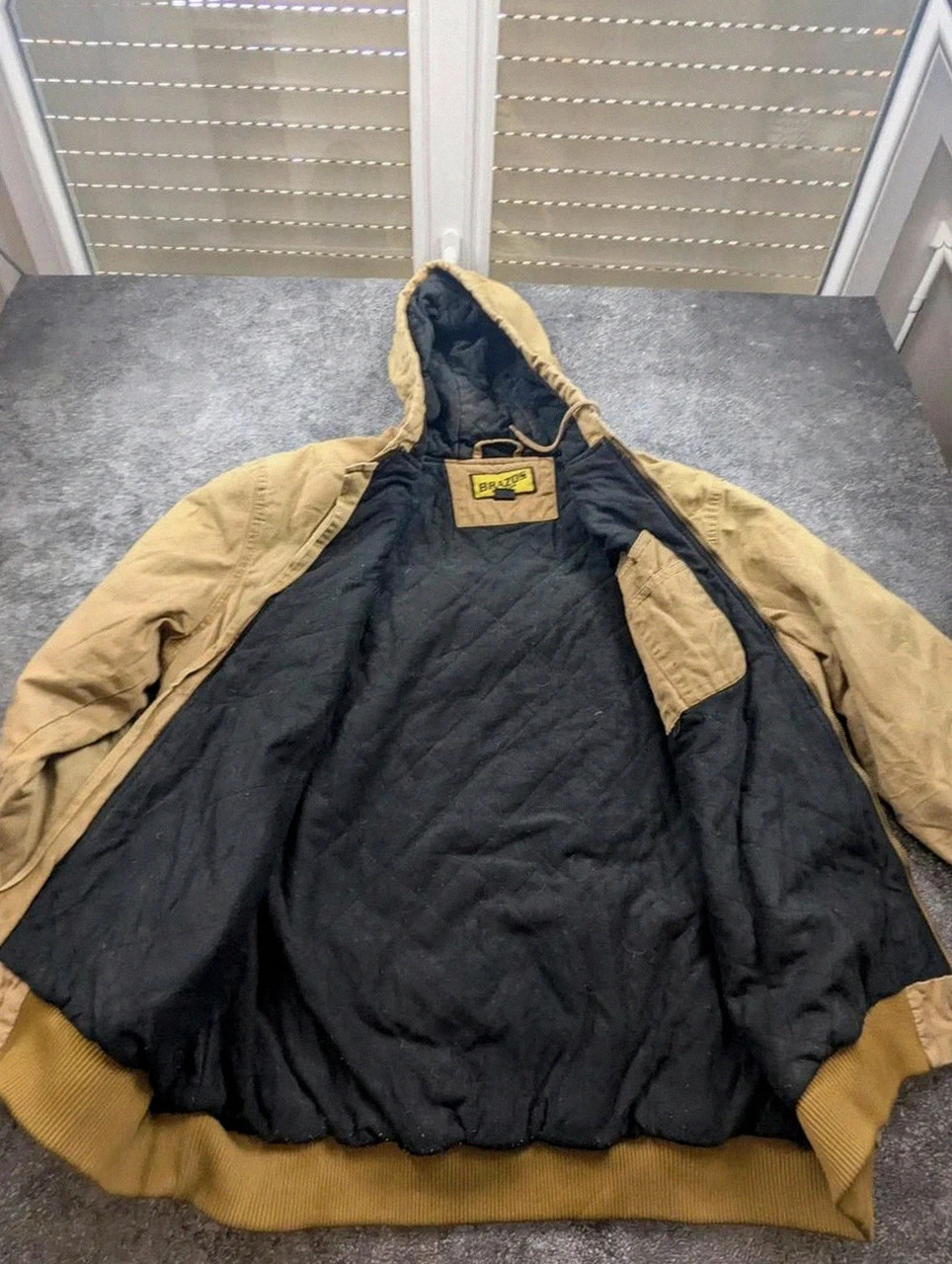 Brazos Work Force Active Jacket 2XL XL oversize Workwear Canvas beige vintage – WORKWEAR – taille XXL 5