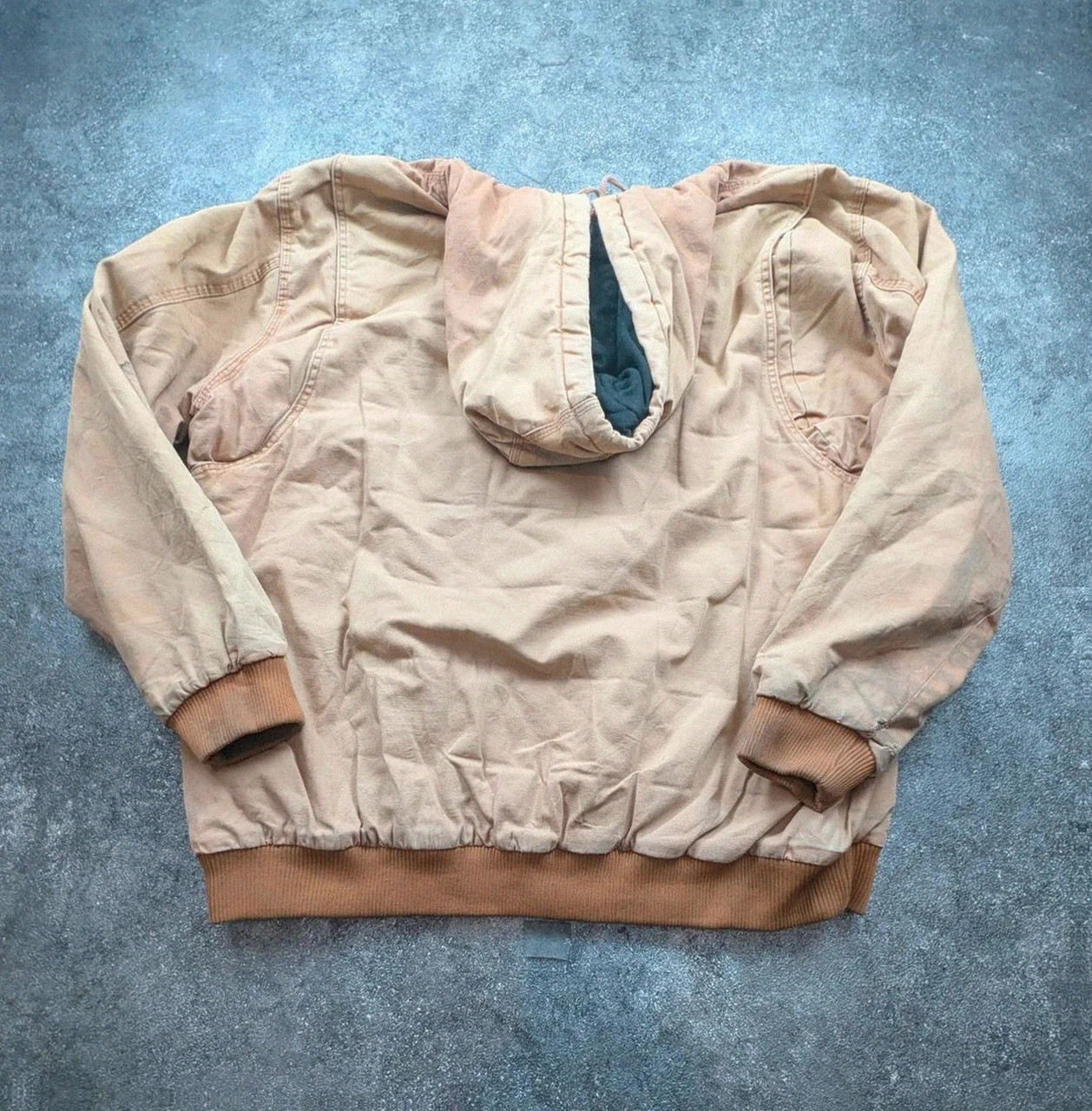 Brazos Work Force Active Jacket 2XL XL oversize Workwear Canvas beige vintage – WORKWEAR – taille XXL 3