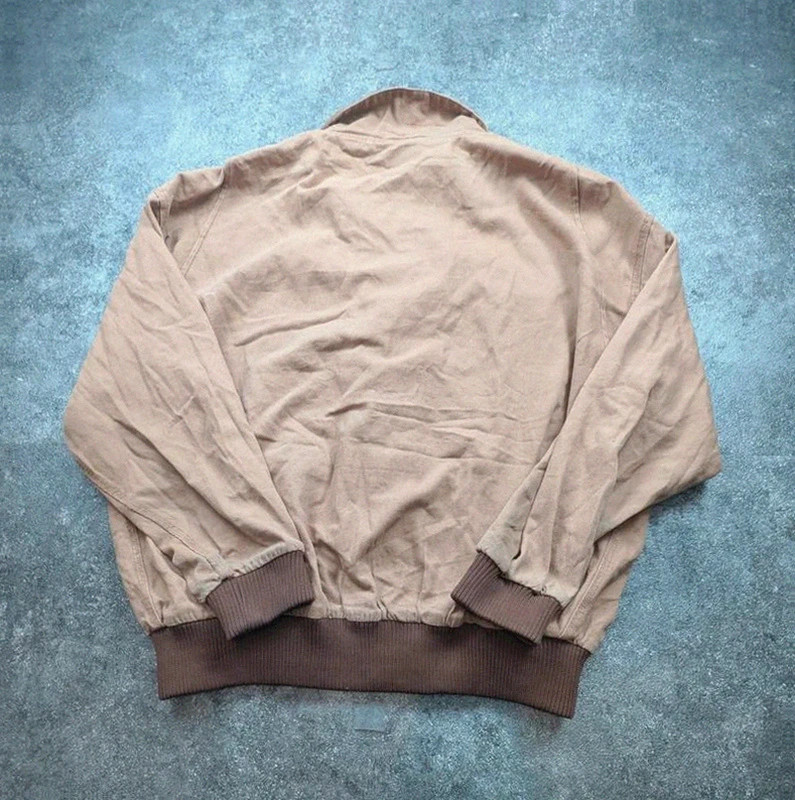Veste workwear vintage XXL XL – Eisenhower bomber canvas col velours – beige – WORKWEAR – taille XXL 3