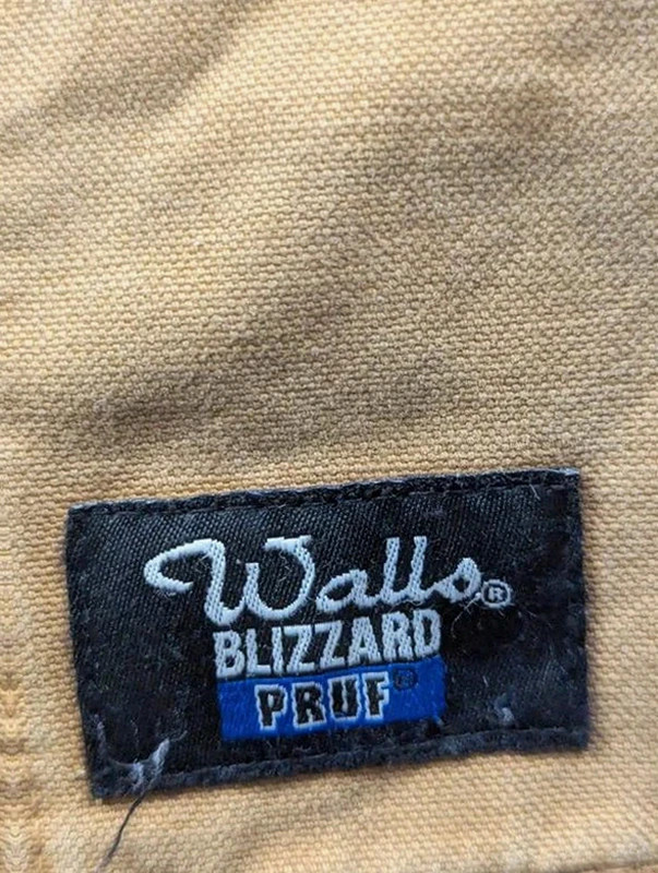 Veste workwear vintage Walls Blizzard Pruf L canvas marron chore jacket doublée – Walls – taille L 3