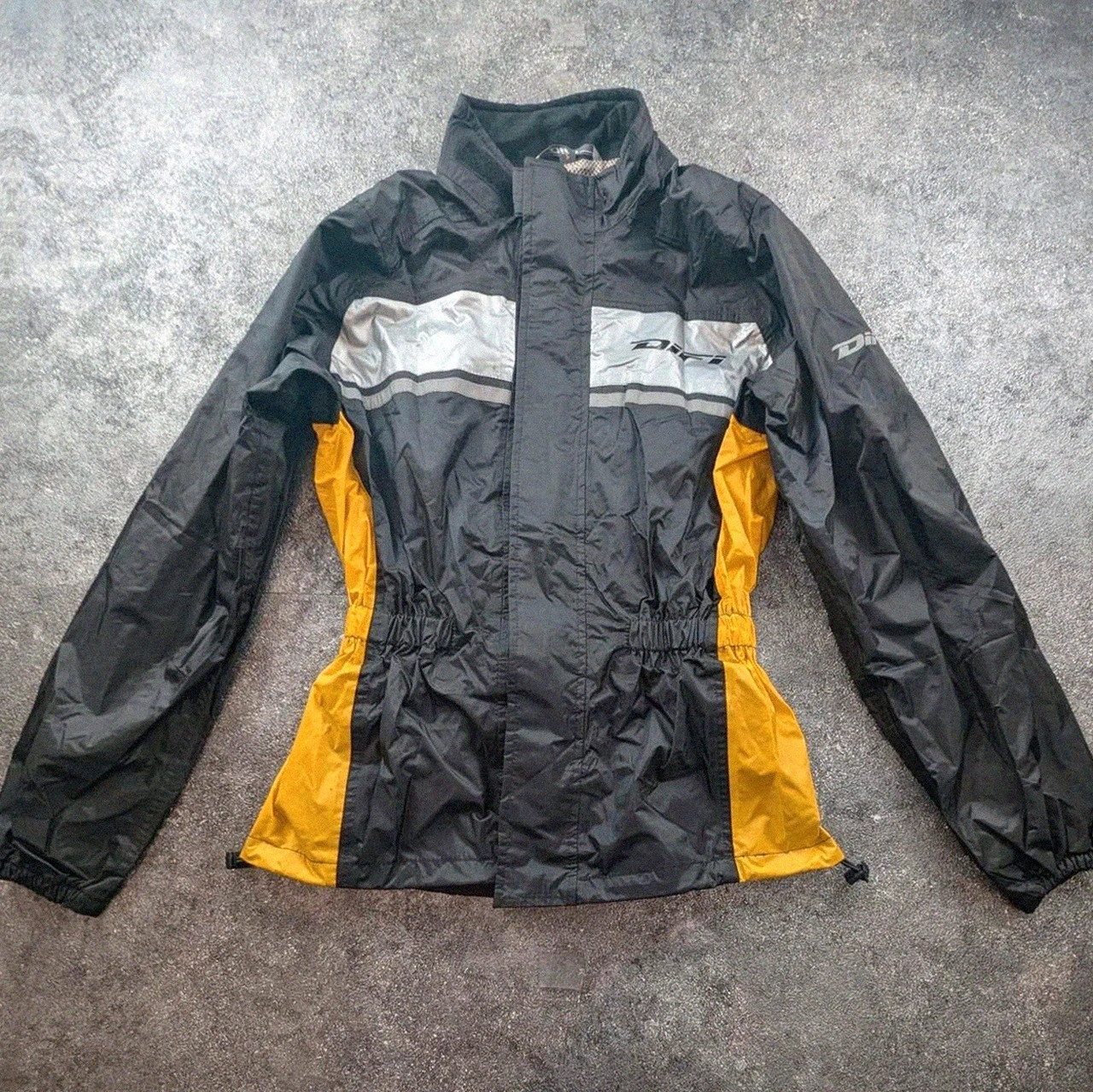 Veste pluie moto Difi noir jaune reflective waterproof biker vintage S – DiFi – taille S 2