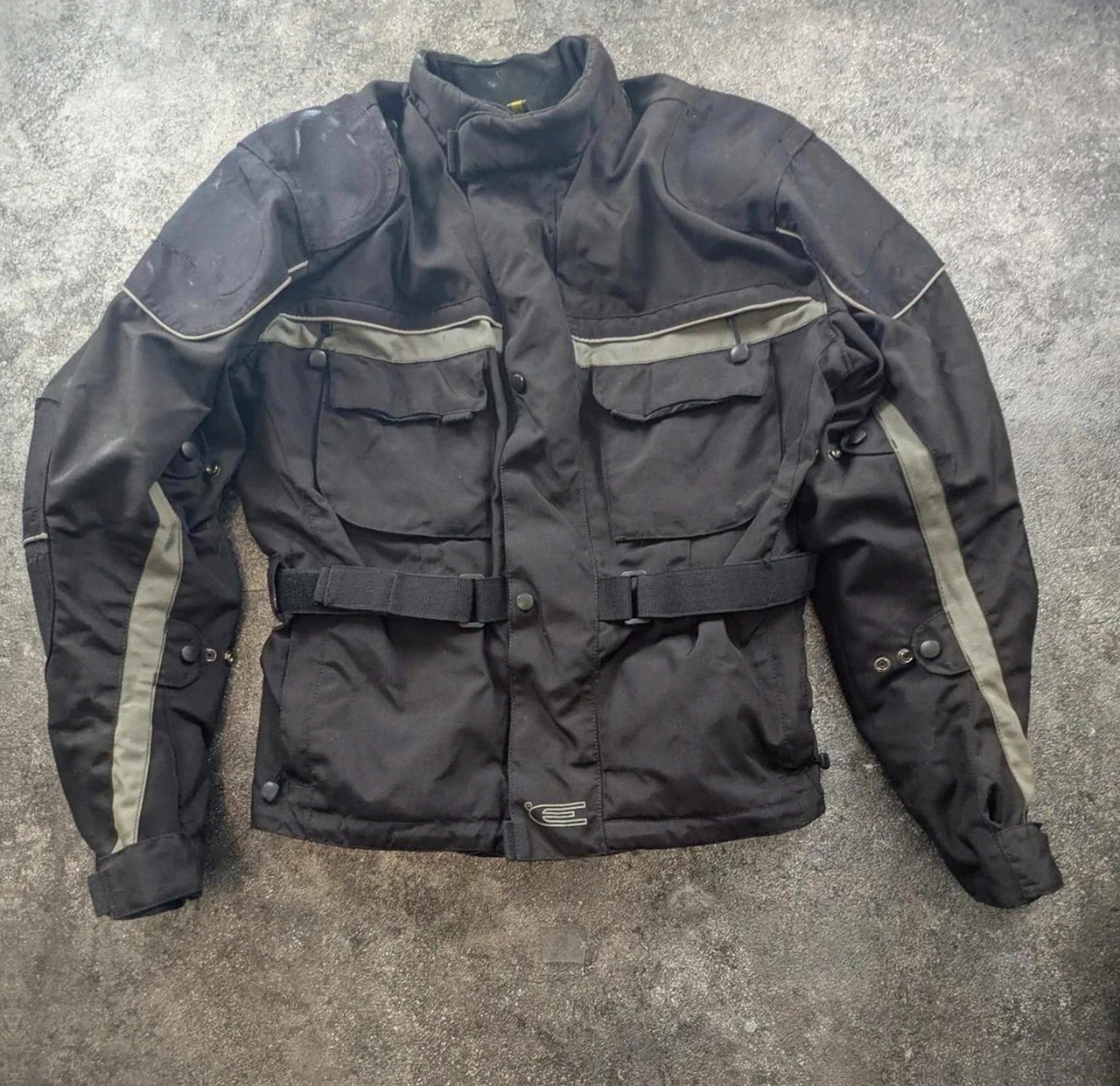 Veste moto textile touring renforcée noir/gris protections intégrées taille L – Vintage Dressing – taille L 2