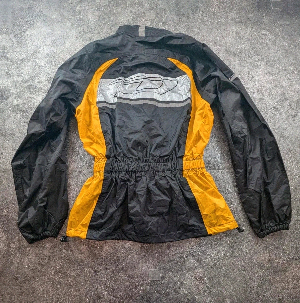 Veste pluie moto Difi noir jaune reflective waterproof biker vintage S – DiFi – taille S 3