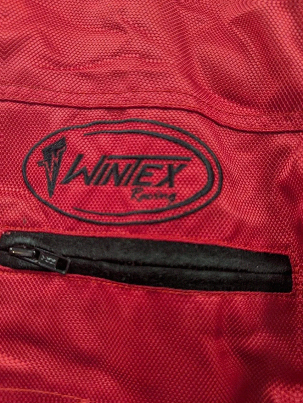 Veste moto Wintex Racing GP125 rouge noire daim protections biker Y2K 56 vintage dressing – Vintage Dressing – taille XL 5