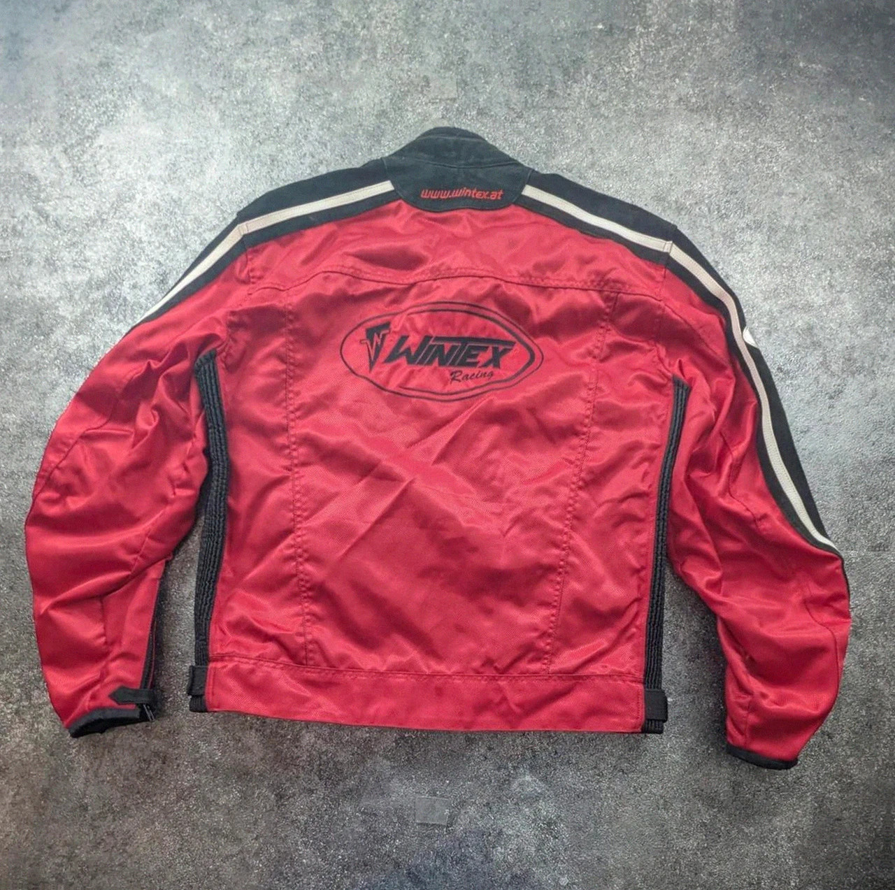 Veste moto Wintex Racing GP125 rouge noire daim protections biker Y2K 56 vintage dressing – Vintage Dressing – taille XL 3