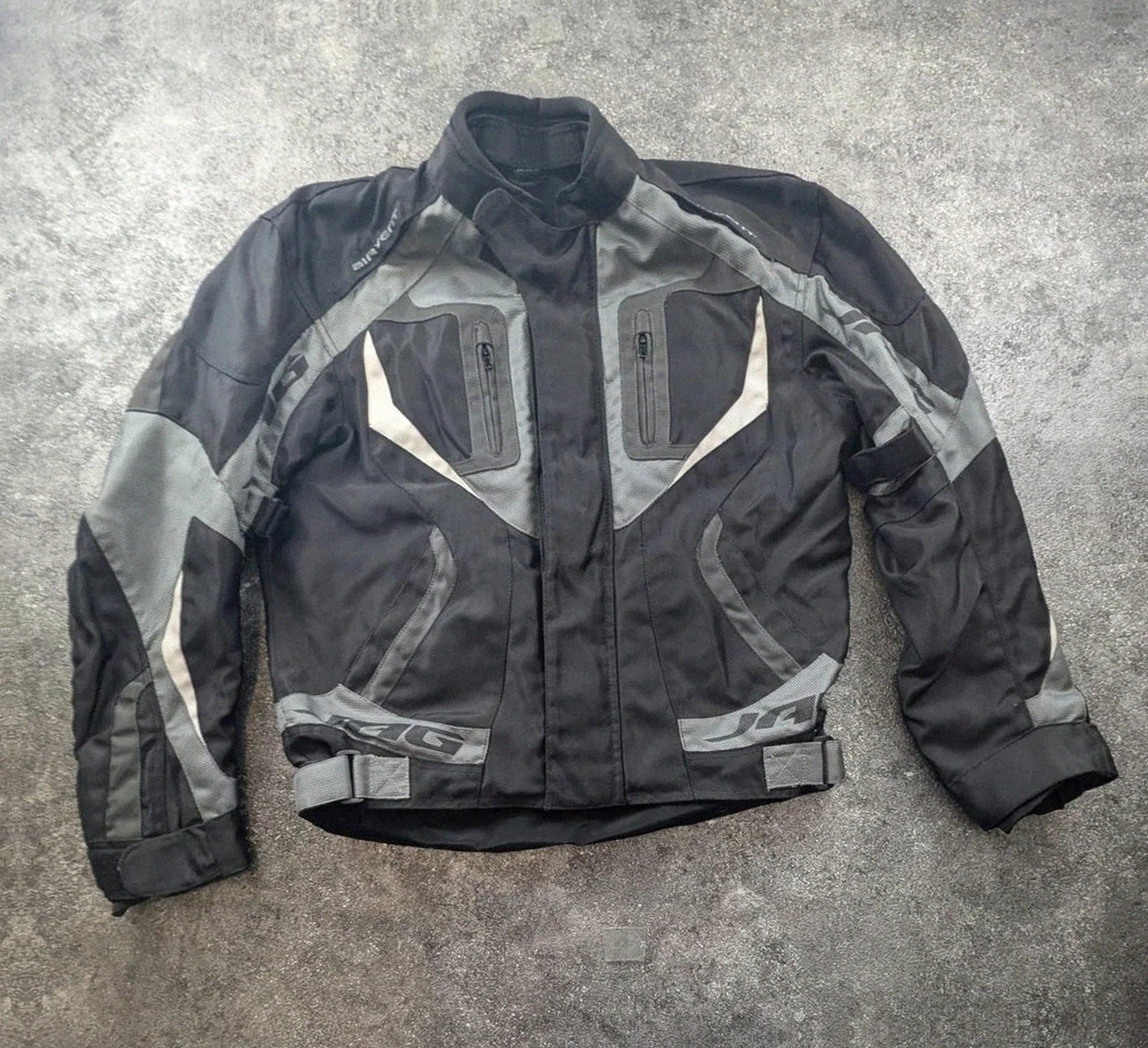 Veste moto Jag Airvent Spider noir gris textile biker touring taille 52/42 L – Spider – taille L 3