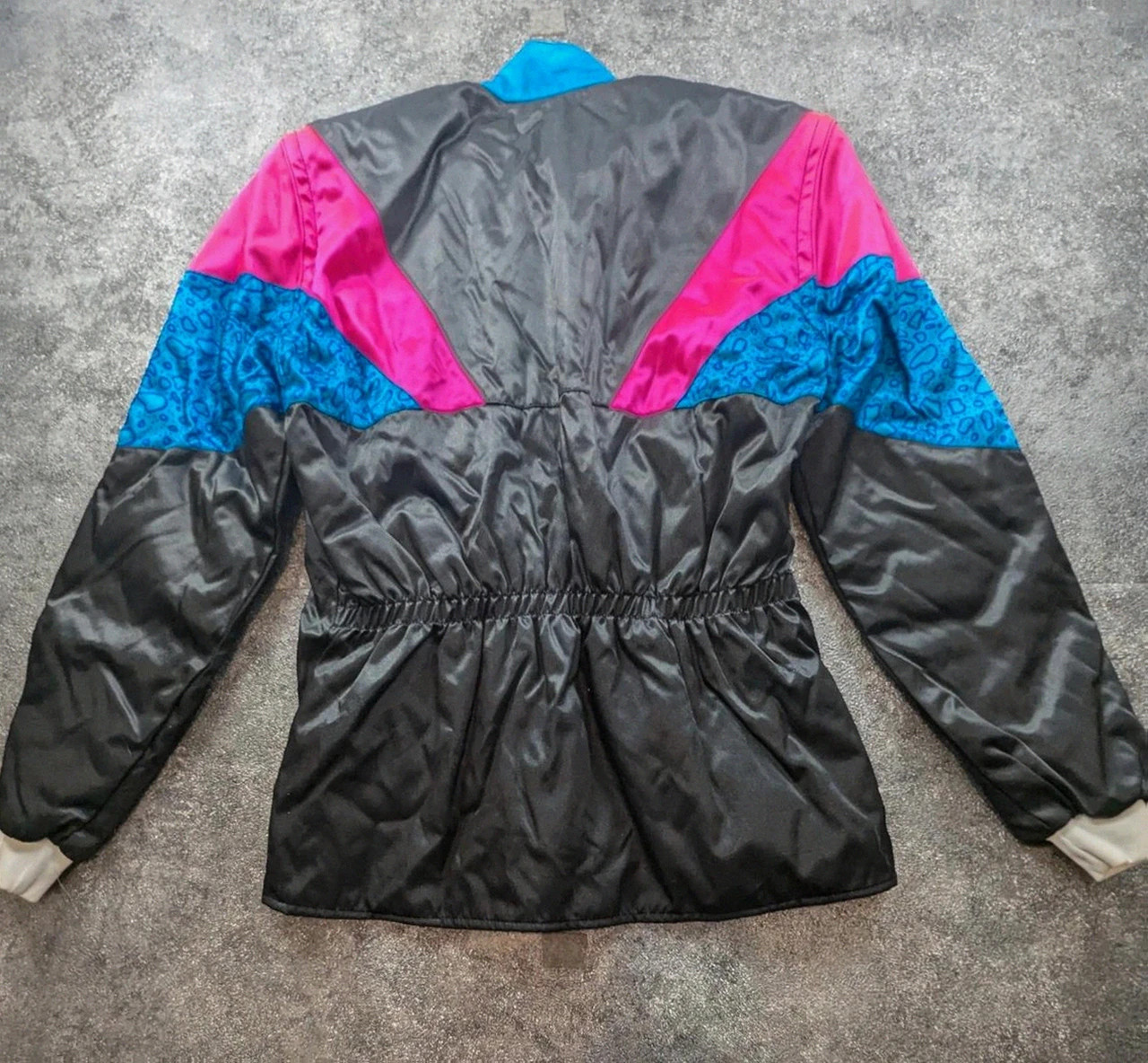 Lindstrands veste technique vintage Made in Finland 80s 90s Crazy Colorblock T50 moto – Vintage Dressing – taille L / 40 / 12 3