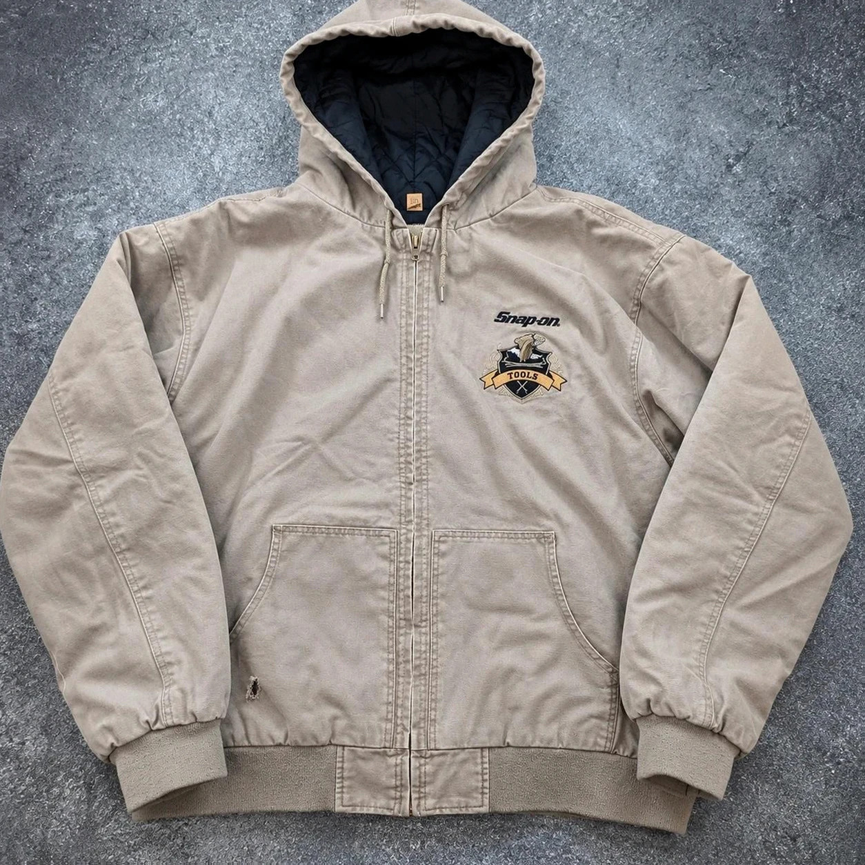 Snap-on Tools Active Jacket workwear vintage Usa 3XL XXL canvas doublée