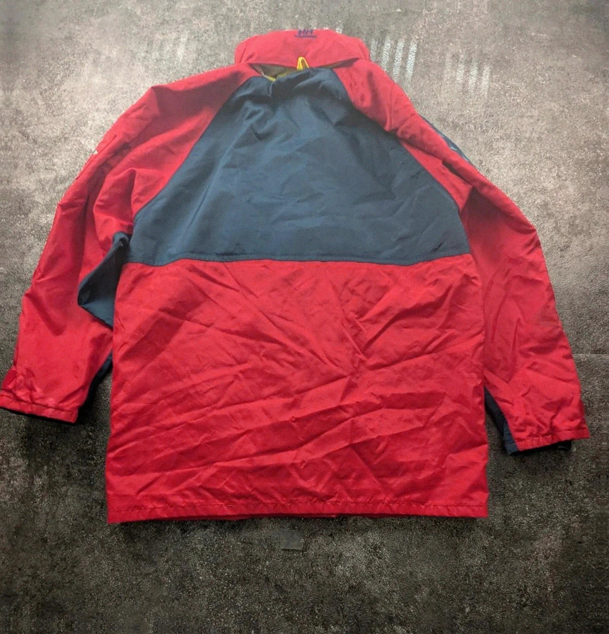 Veste Imperméable Helly Hansen Homme S Oversize Rouge Bleu Capuche Sailing Nautique Vintage – Helly Hansen – taille S 3