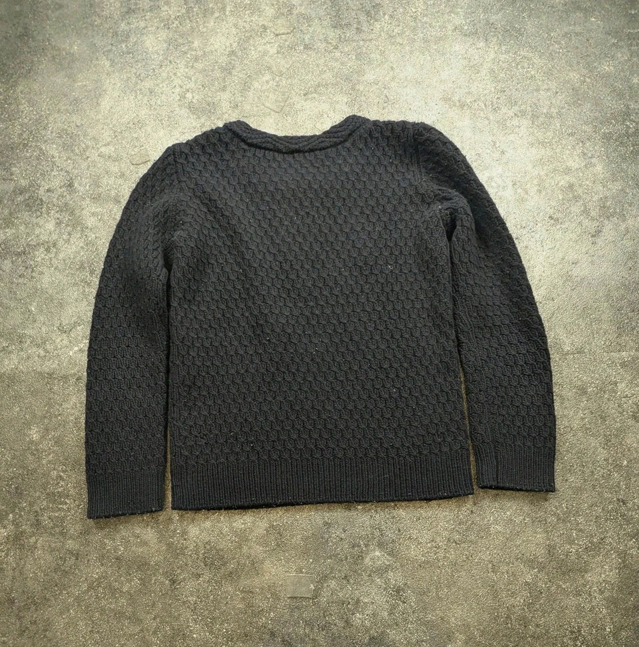 Pull A.p.c. Paris 100 % laine – Maille torsadée texturée – Henley 2 boutons – Vintage chic M – A.P.C. – taille M 3