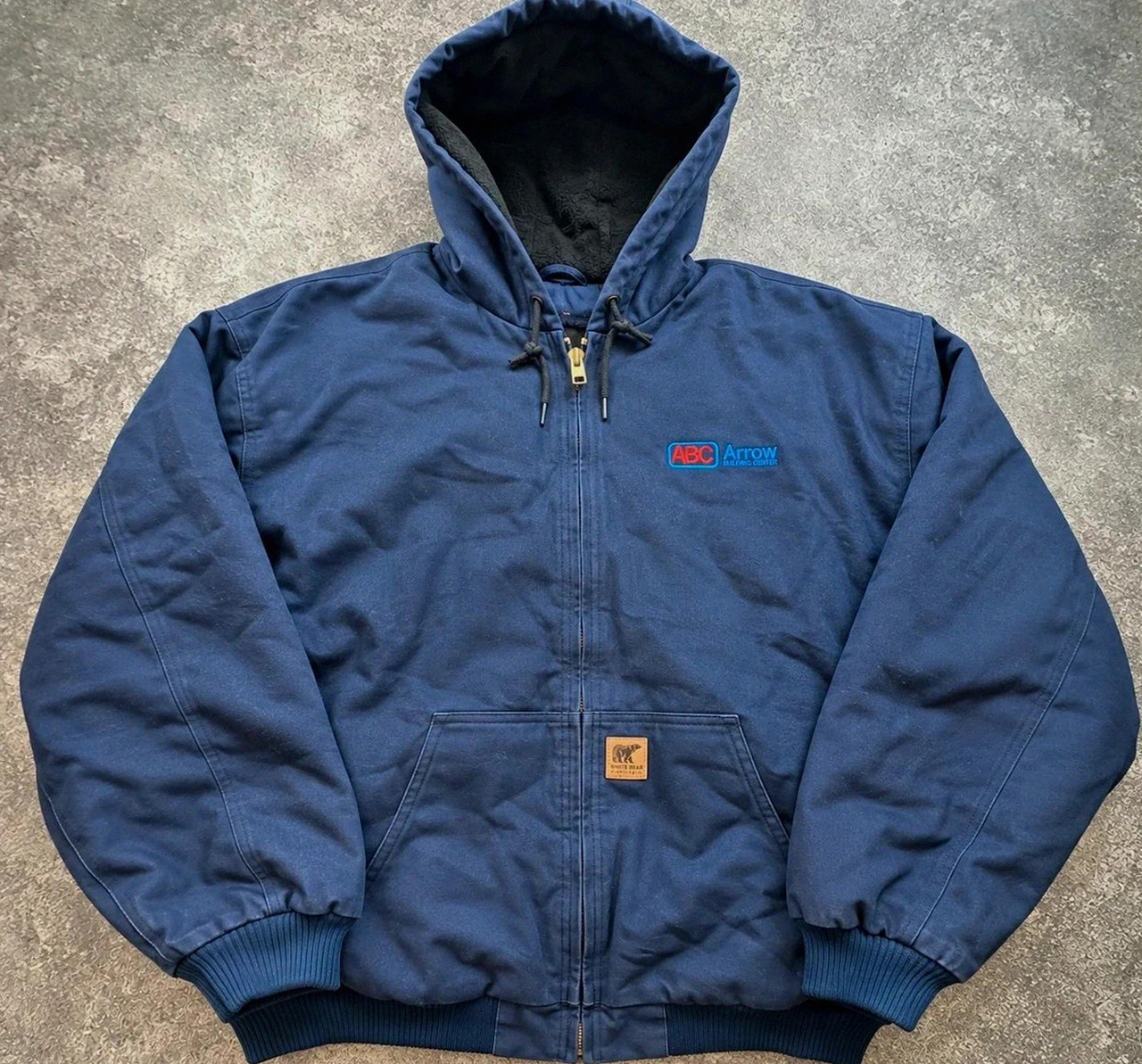 White Bear Active Jacket workwear 2XL Tall bleu marine capuche doublée