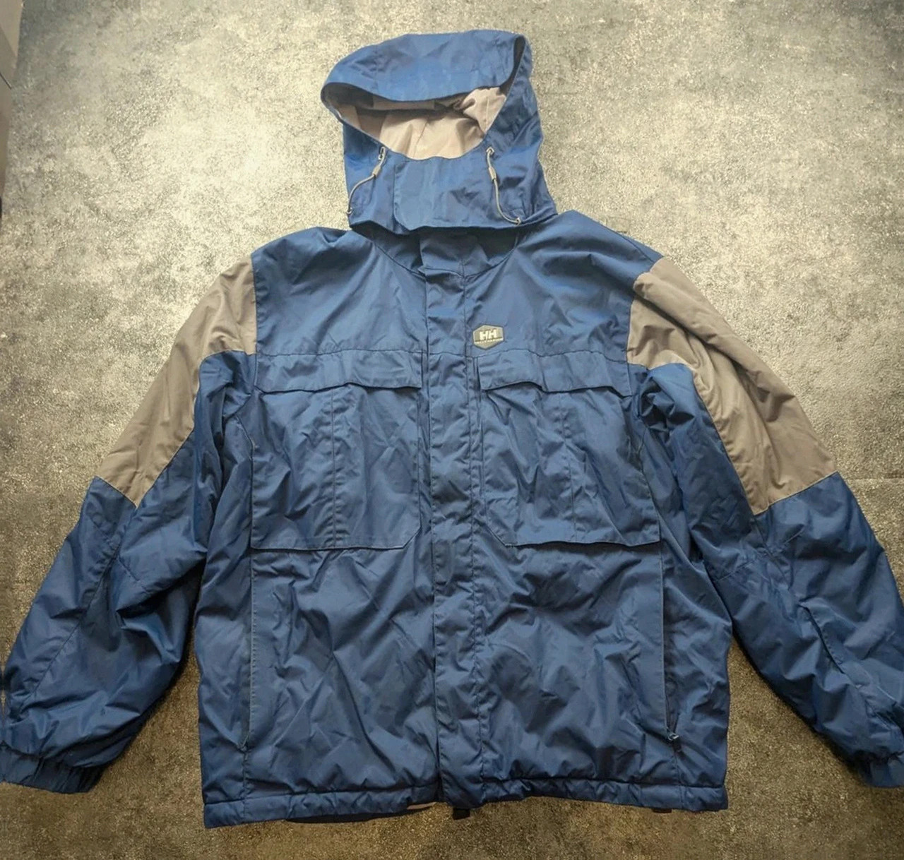 Helly Hansen Veste Technique Imperméable Homme Xl (convient jusqu'à XXL) Bleu Gris Capuche Amovible – Helly Hansen – taille XL 2