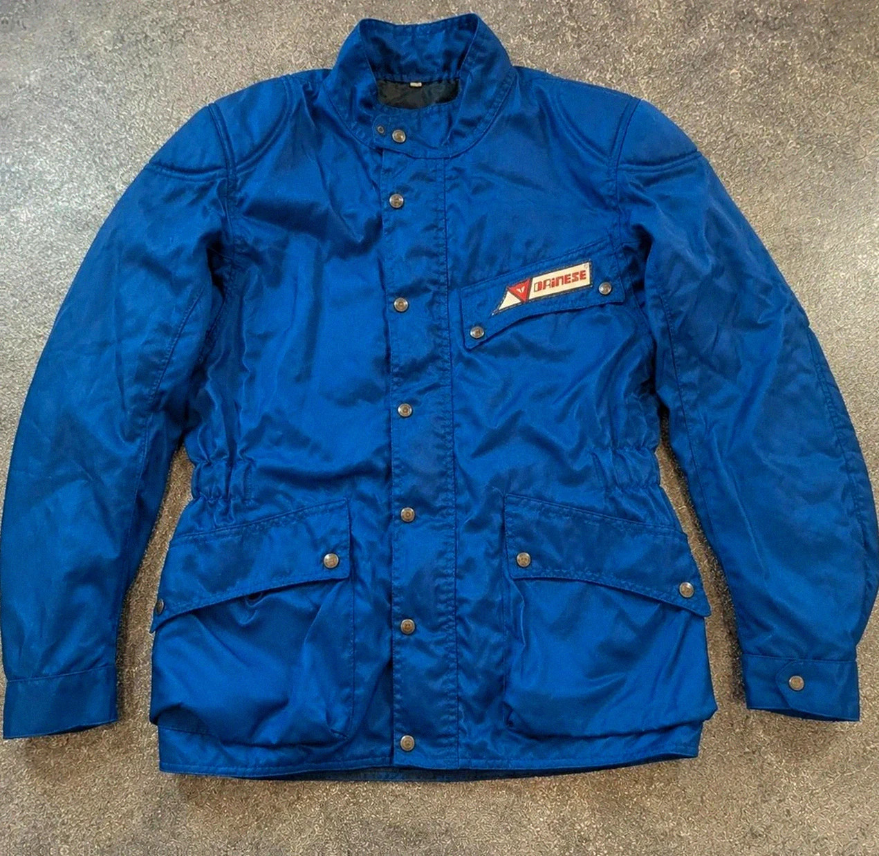 Veste moto Dainese vintage imperméable bleu 48 made in Italy