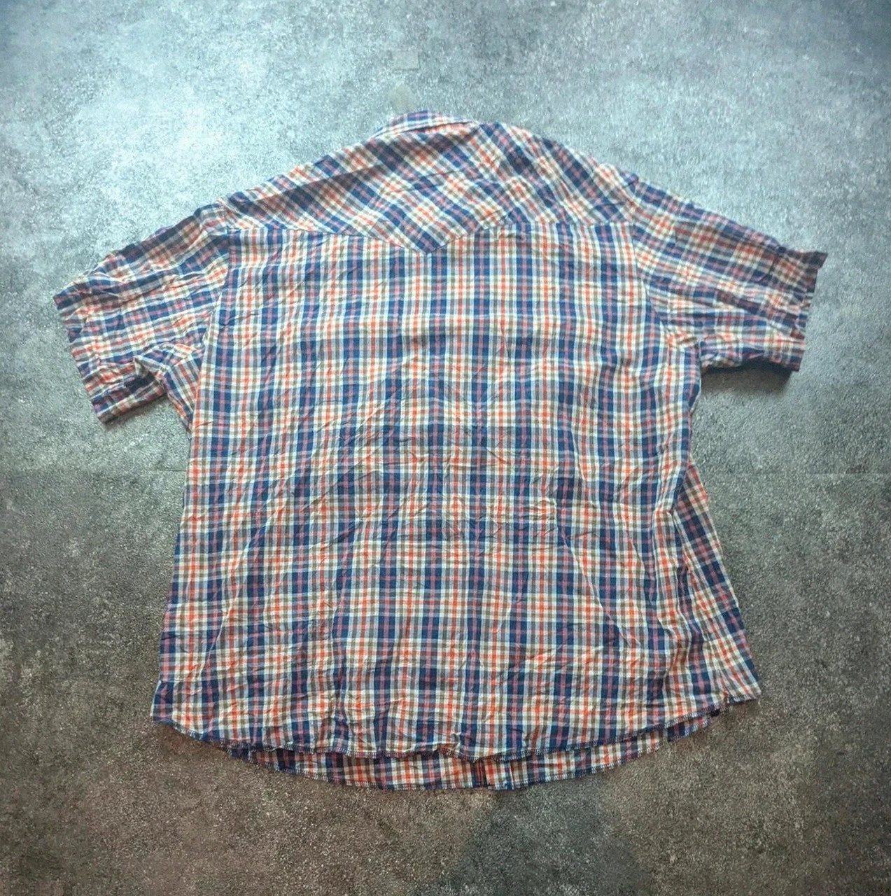 Chemise western vintage carreaux cowboy Wrangler Western Shirts taille env. L – Wrangler – taille L 3