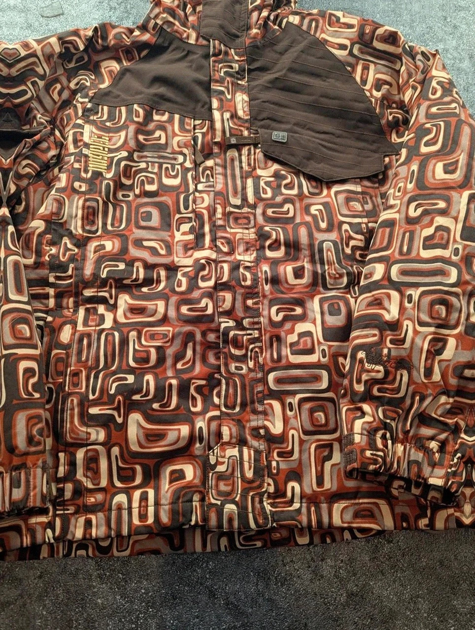 Nugget veste snowboard crazy pattern rétro 10K/10K S/M – pièce exceptionnelle – NUGGET – taille S 3