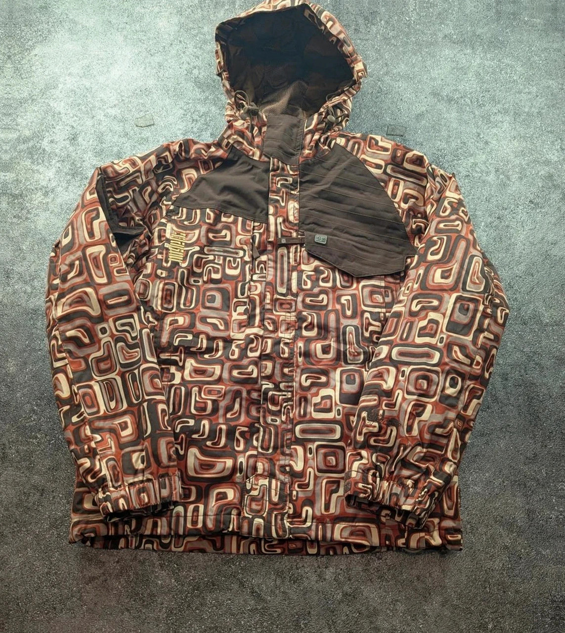 Nugget veste snowboard crazy pattern rétro 10K/10K S/M – pièce exceptionnelle – NUGGET – taille S 2