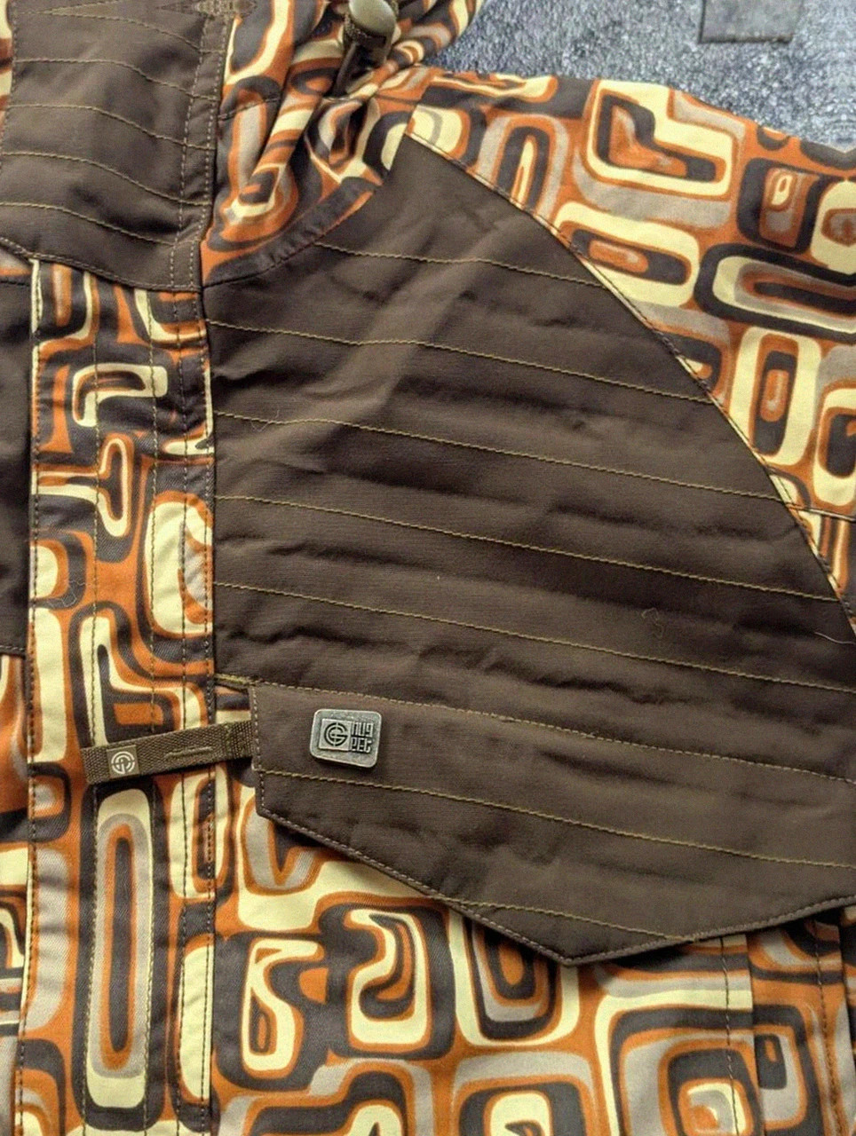 Nugget veste snowboard crazy pattern rétro 10K/10K S/M – pièce exceptionnelle – NUGGET – taille S 4